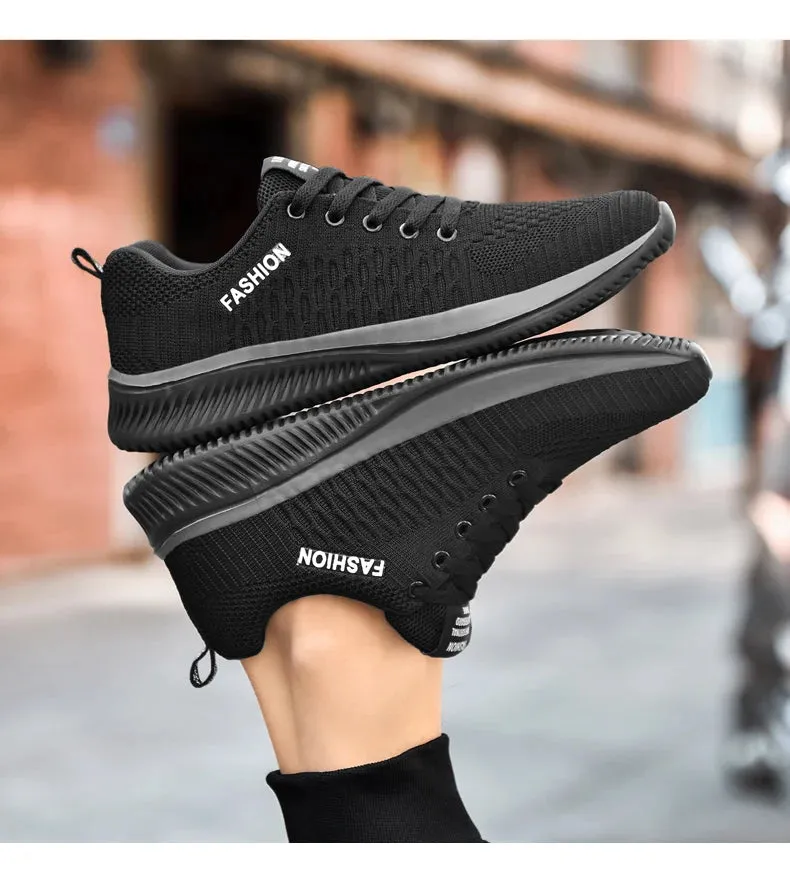 Breathable Mesh Casual Men Shoes Trendy Lightweight Walking Flats Male Tennis Sneakers Outdoor Running Fitness Shoes for Men