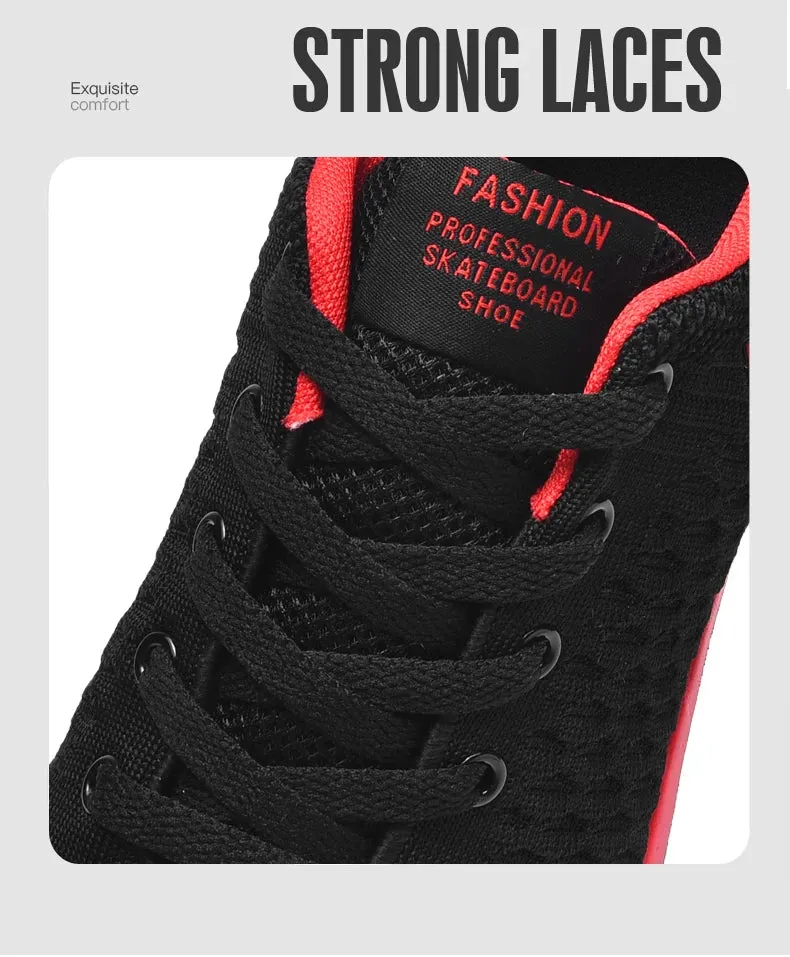 Breathable Mesh Casual Men Shoes Trendy Lightweight Walking Flats Male Tennis Sneakers Outdoor Running Fitness Shoes for Men
