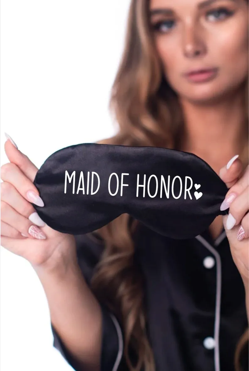 Bride Eye Masks in Little Hearts