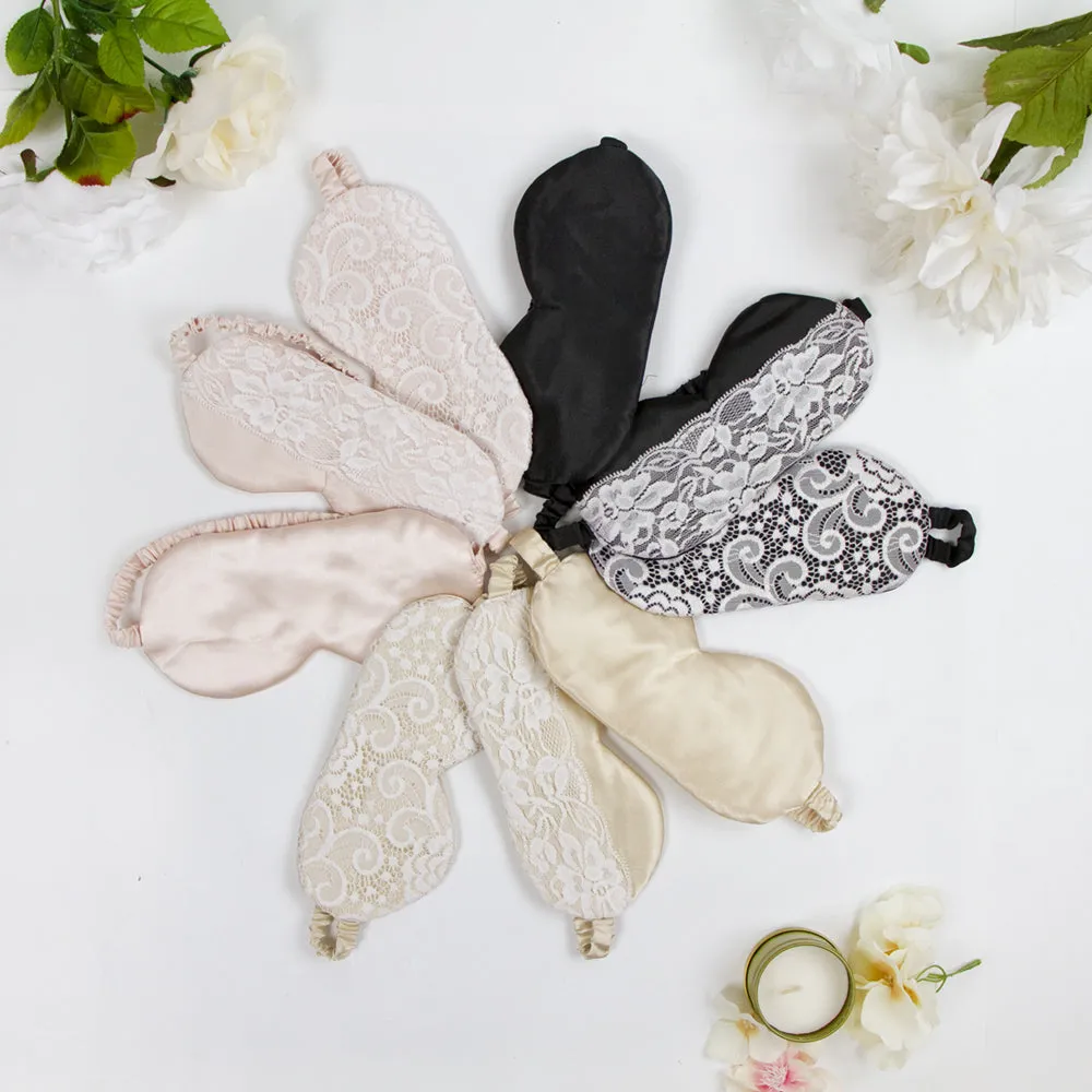 Bride Eye Masks in Little Hearts