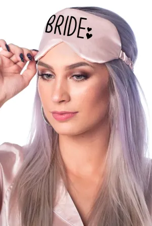 Bride Eye Masks in Little Hearts