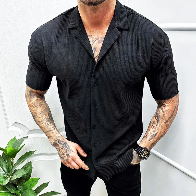 British Style Oversized Short Sleeved Shirt