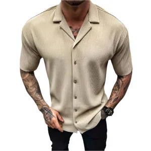 British Style Oversized Short Sleeved Shirt