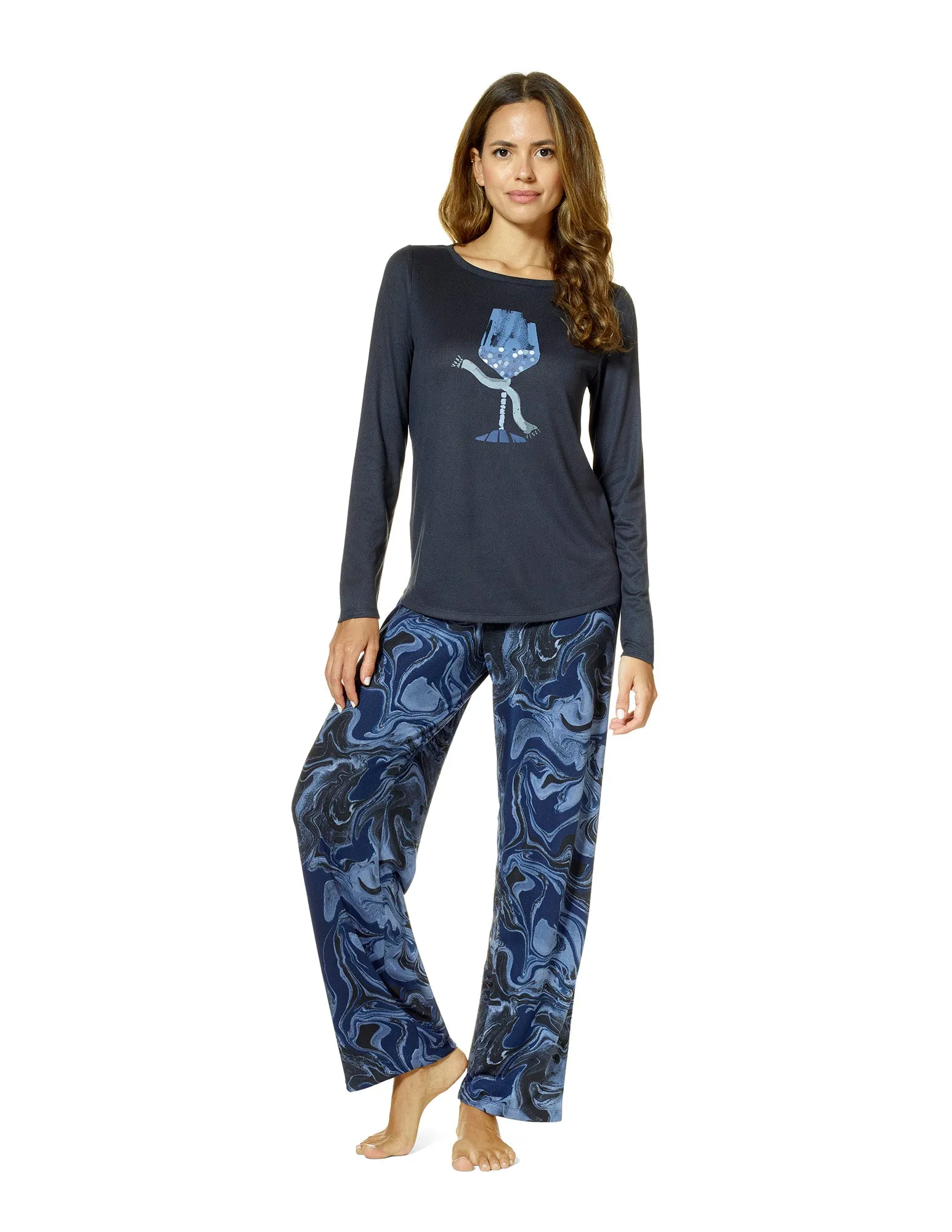 Brushed Loose Knit PJ Set