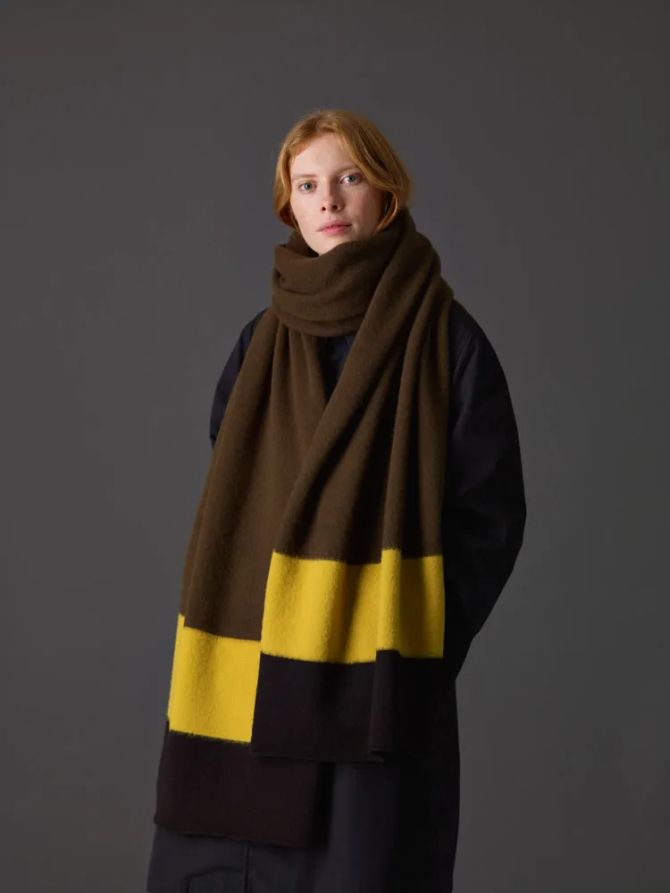 Brushed Striped End Blanket Scarf Strath Sample Sale