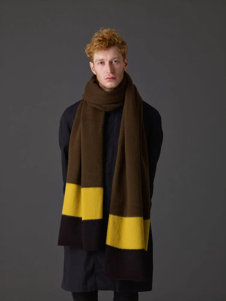 Brushed Striped End Blanket Scarf Strath Sample Sale