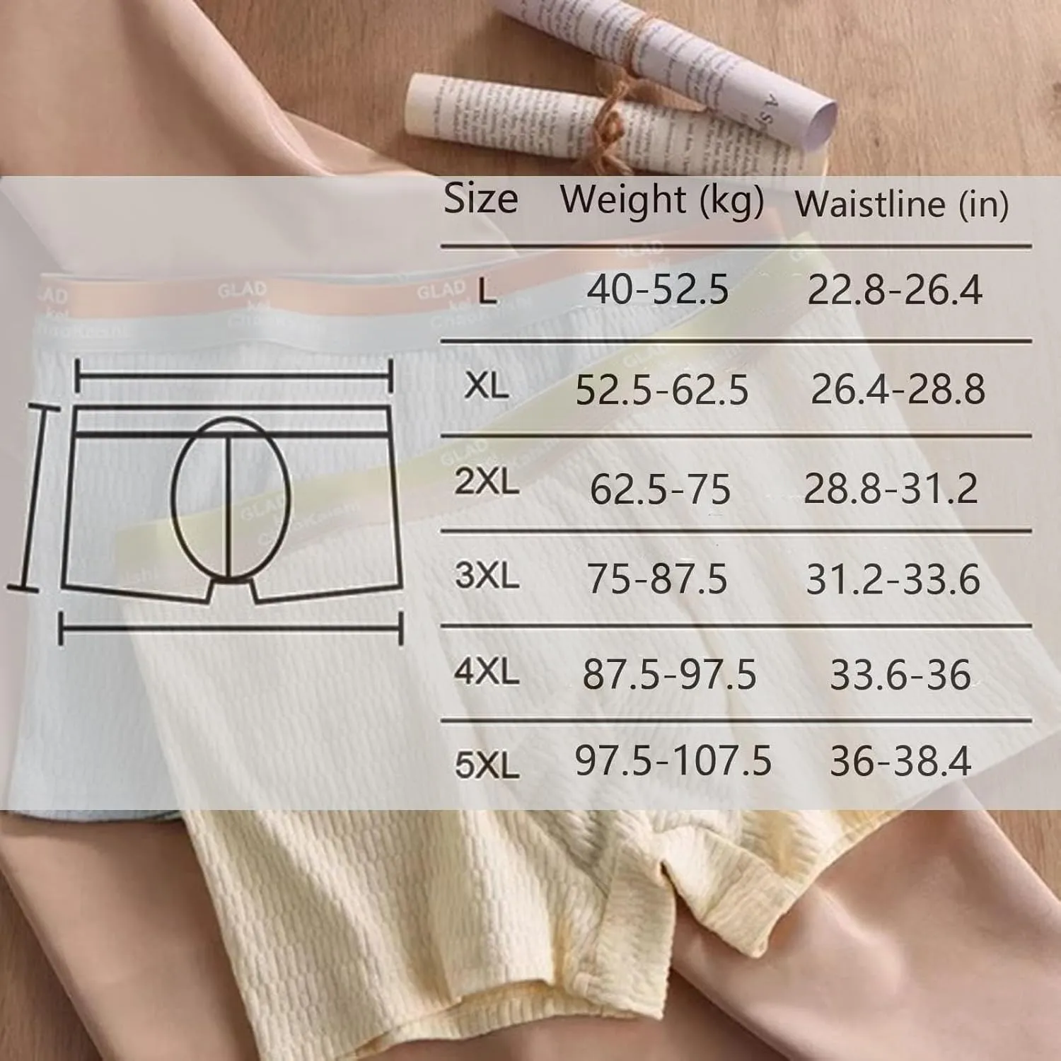 Bubble Cotton Men's Boxer Briefs Breathable Sweat Absorbent, Bubble Cotton Fabric Men Underwear