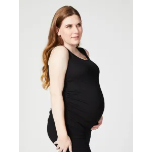 Bubble Gum Maternity Tank Top Black - Cake