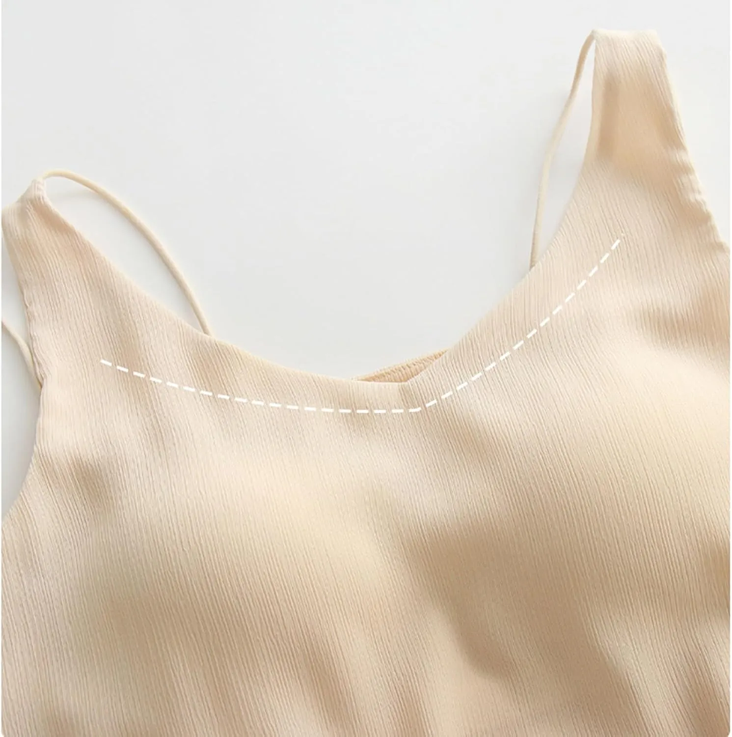 Built-in Bra Cami Tank Tops for Women Comfy Summer Basic Solid V Neck Loose Camisole Padded Sleepwear Workout Yoga Shirts