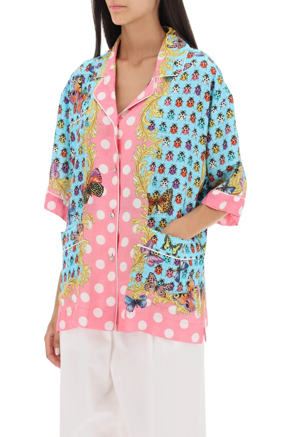 butterflies & ladybugs short sleeve shirt