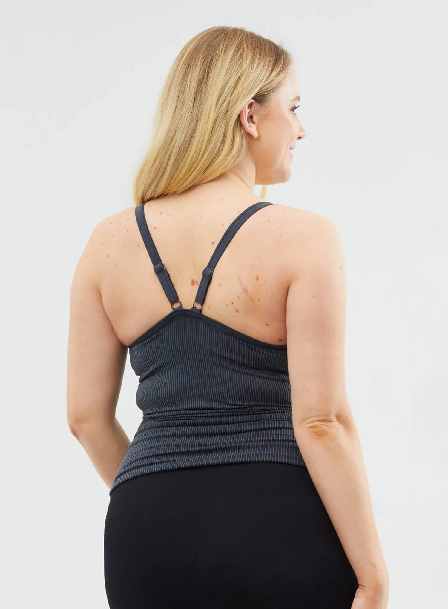 Cake Maternity: Marshmallow Nursing Tank Black