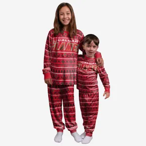 Calgary Flames Youth Family Holiday Pajamas