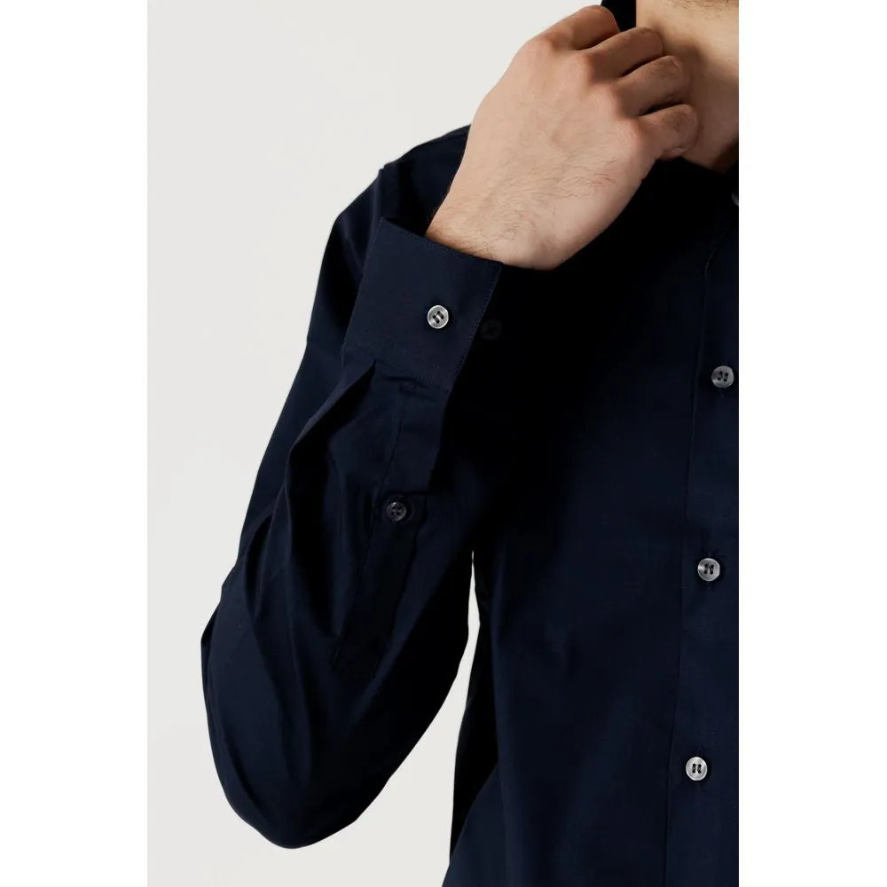 Calvin Klein Blue Cotton Shirt
