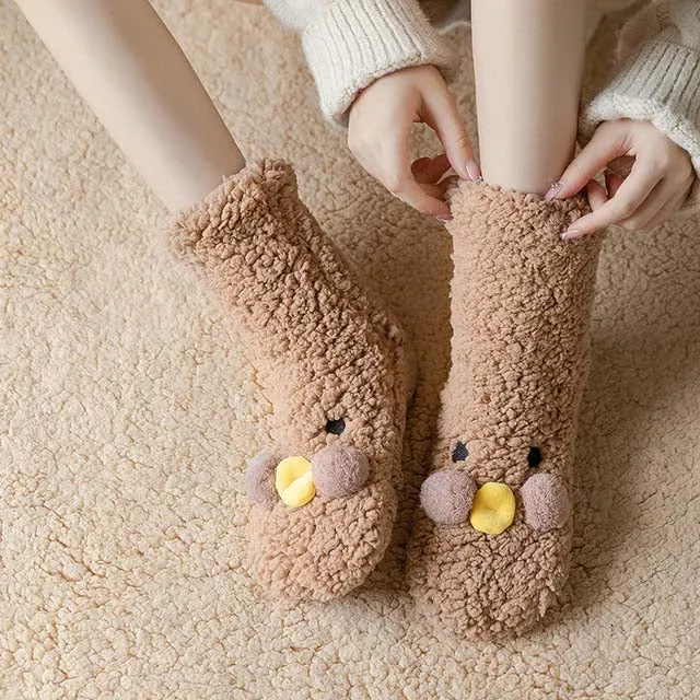 Cartoon Bear Warm Socks