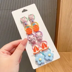 Cartoon Cutie Hair Ties (10 pcs)