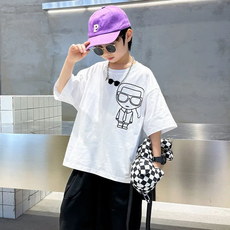 Cartoon Printed Kids Summer T-Shirts