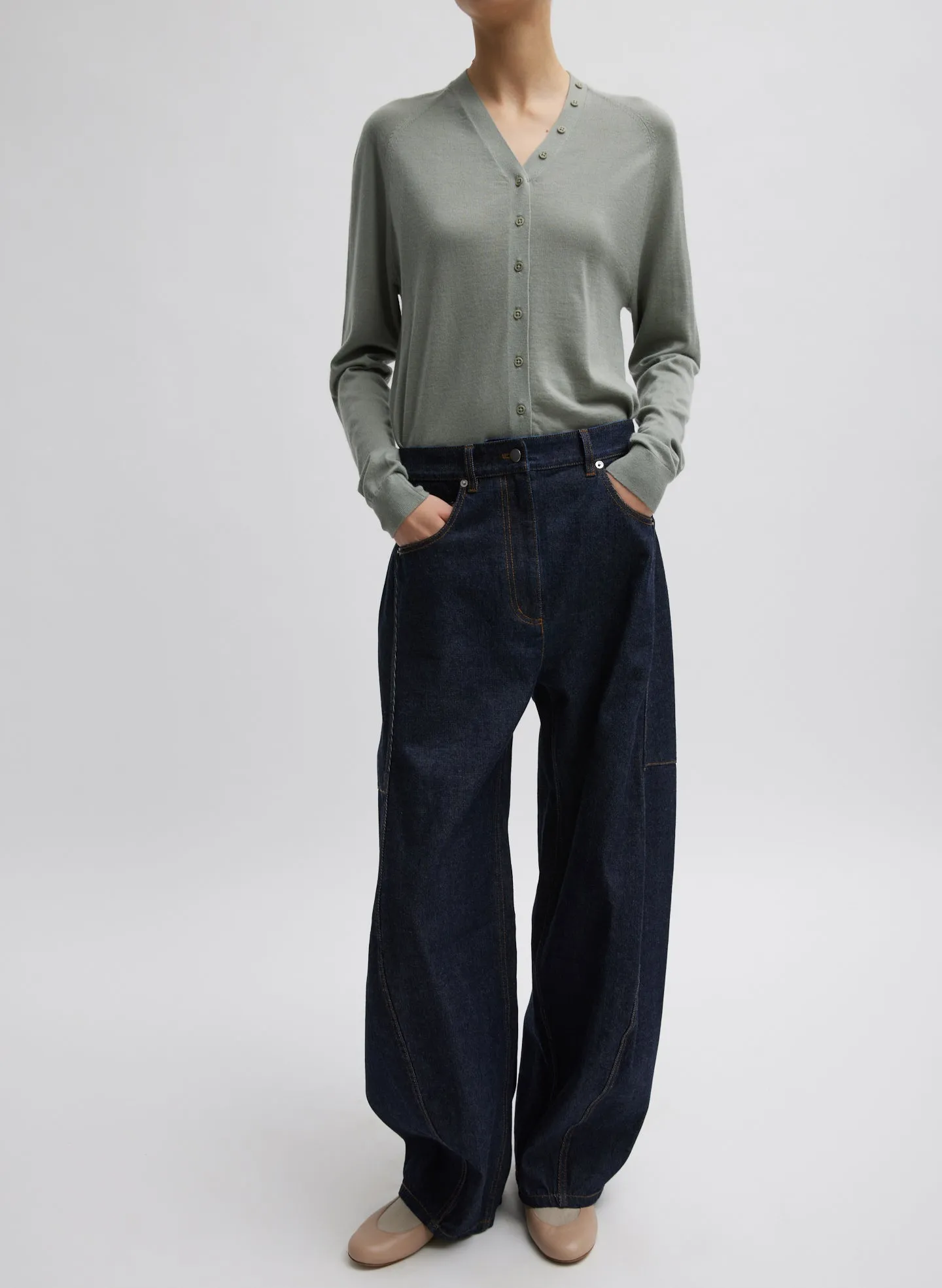 Cashmere Silk Blend Slim Cardigan