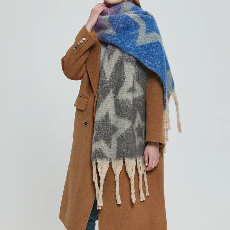 Casual Gradient Warm Scarf