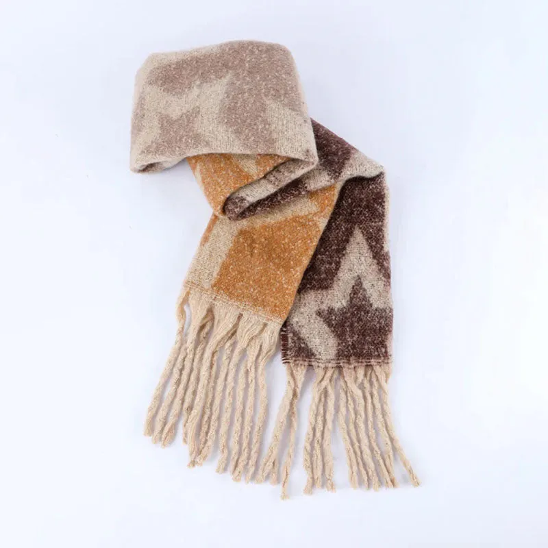 Casual Gradient Warm Scarf