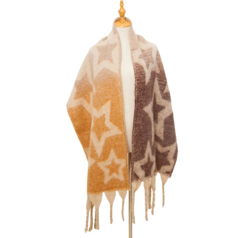 Casual Gradient Warm Scarf