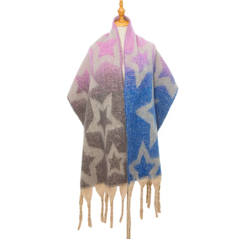 Casual Gradient Warm Scarf