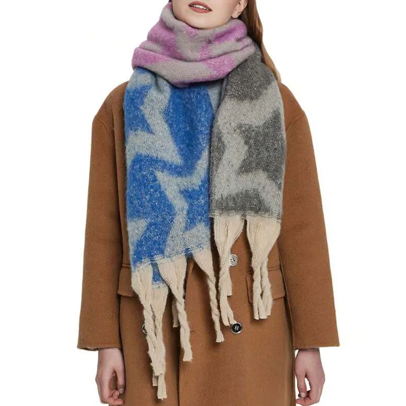 Casual Gradient Warm Scarf
