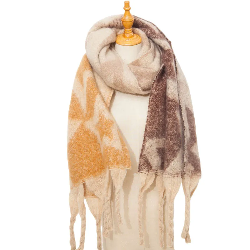 Casual Gradient Warm Scarf