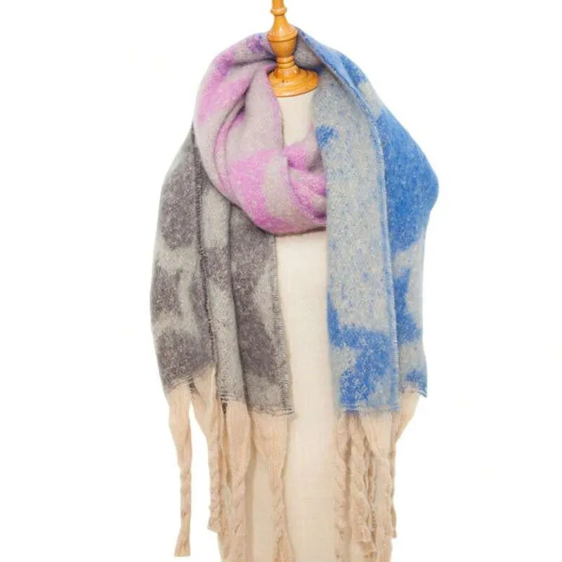 Casual Gradient Warm Scarf