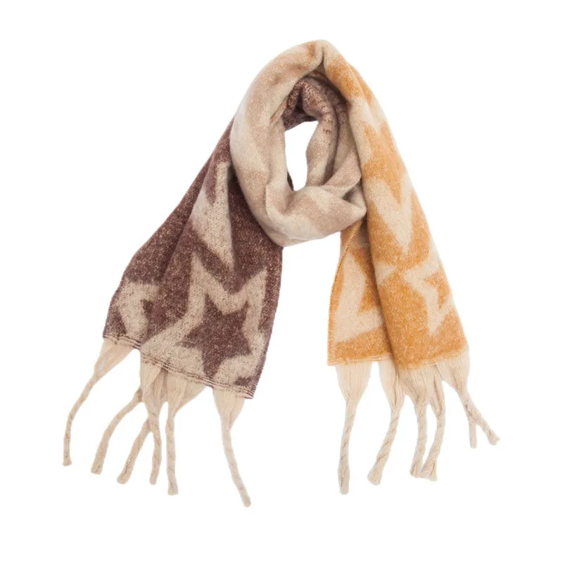 Casual Gradient Warm Scarf