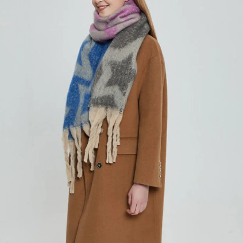 Casual Gradient Warm Scarf