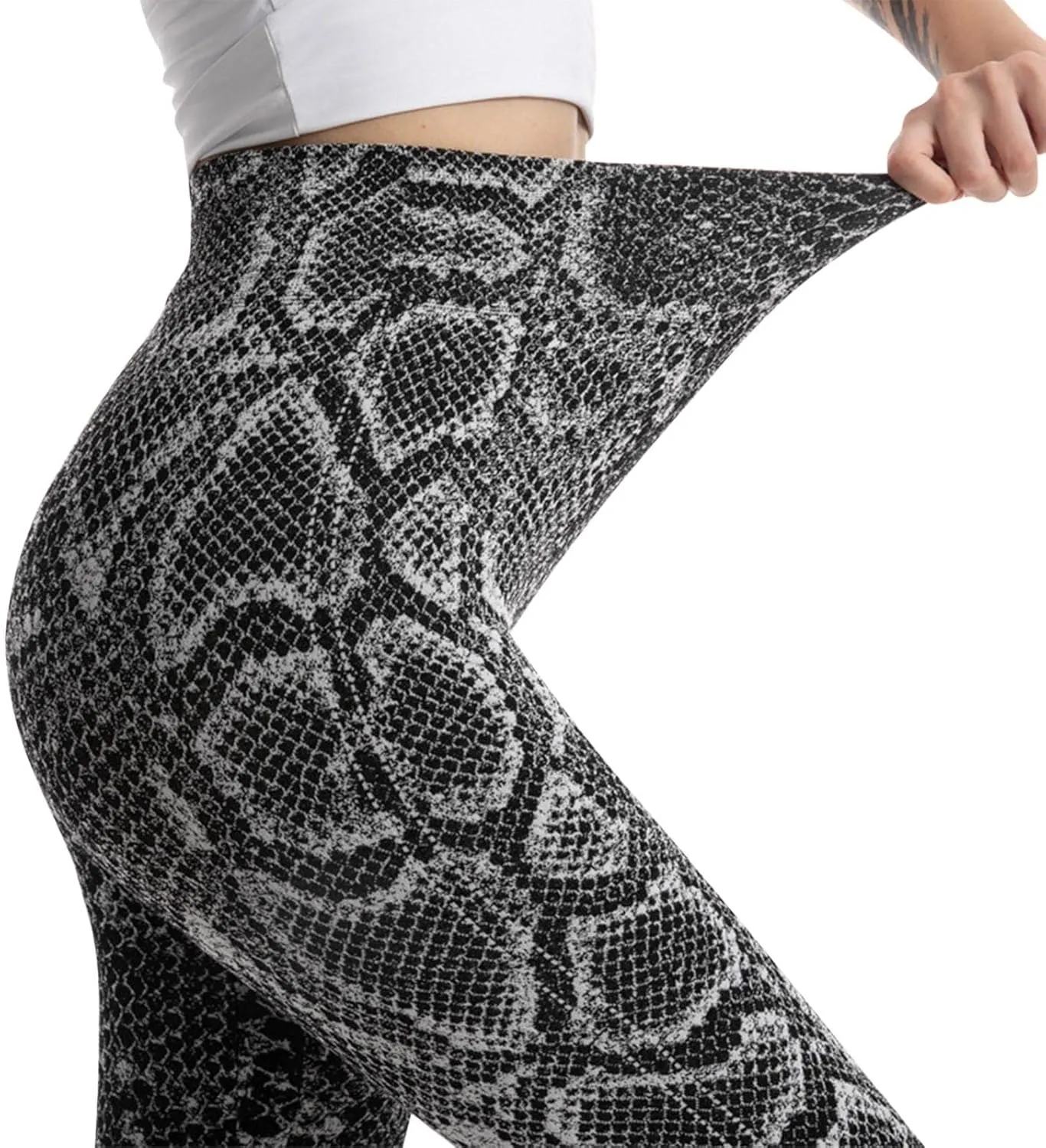 Casual Leggings for Women High Waist Printed Tummy Control Butt Lifting Pants Tights Funny Compression Workout Slimming