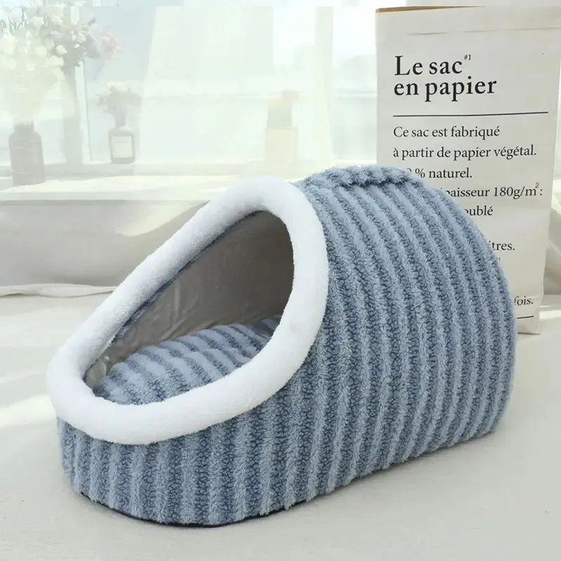 Cat Bed Macaron Double-piece Autumn And winter warm Bed