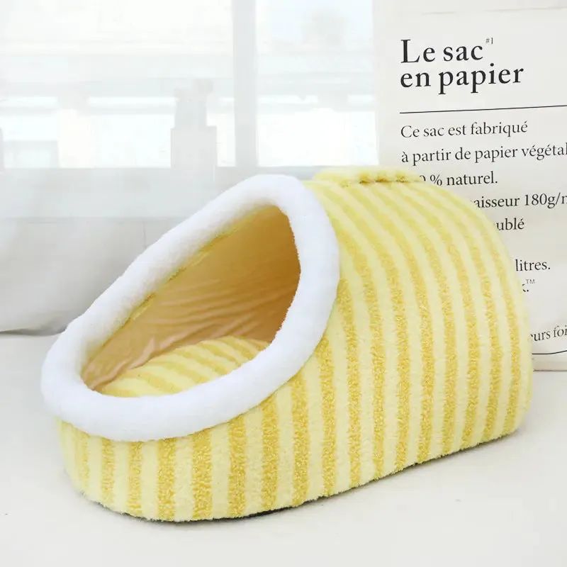 Cat Bed Macaron Double-piece Autumn And winter warm Bed