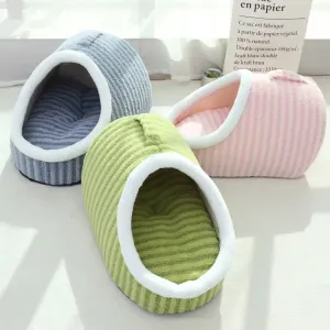 Cat Bed Macaron Double-piece Autumn And winter warm Bed