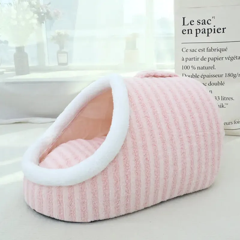 Cat Bed Macaron Double-piece Autumn And winter warm Bed