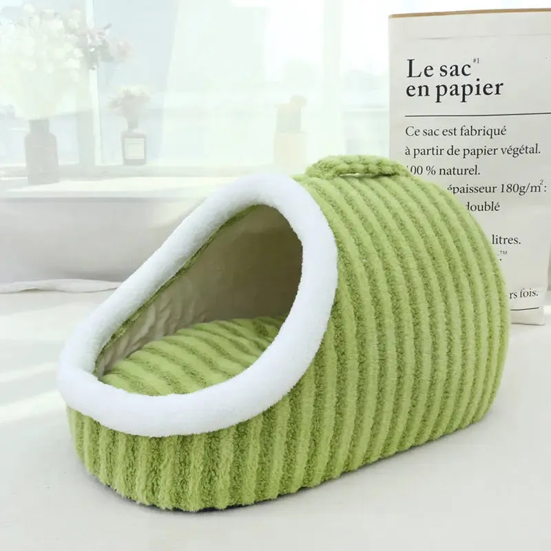 Cat Bed Macaron Double-piece Autumn And winter warm Bed