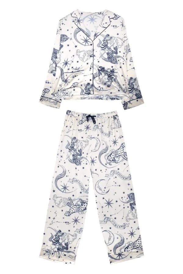 Celestial Long Sleeved Pajama Set  - Circus
