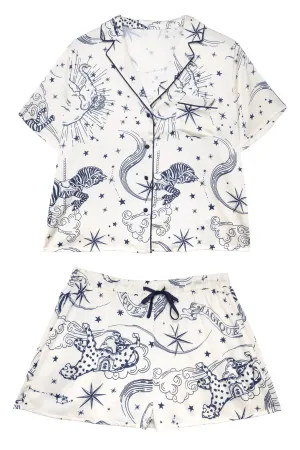 Celestial Short Sleeved Pajama Set  - Circus