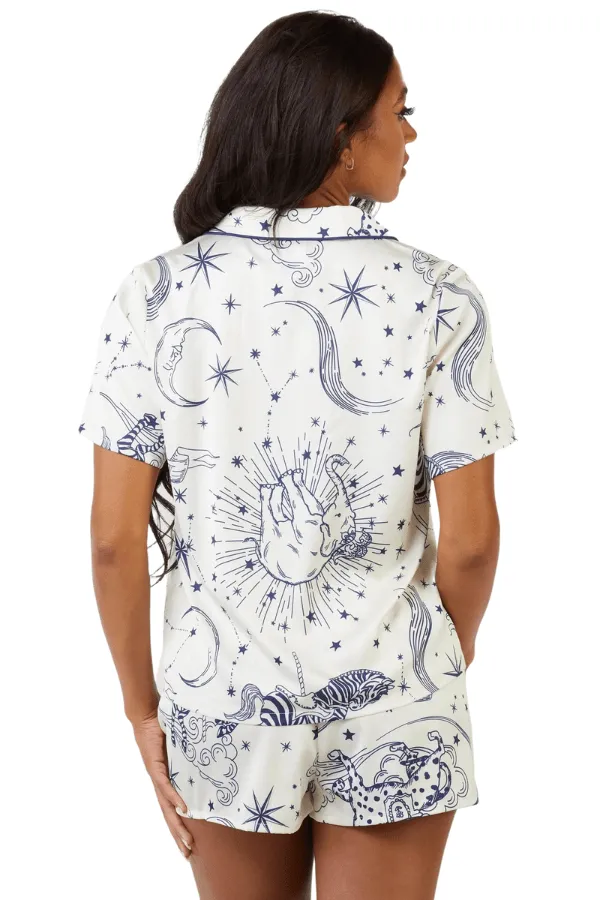 Celestial Short Sleeved Pajama Set  - Circus
