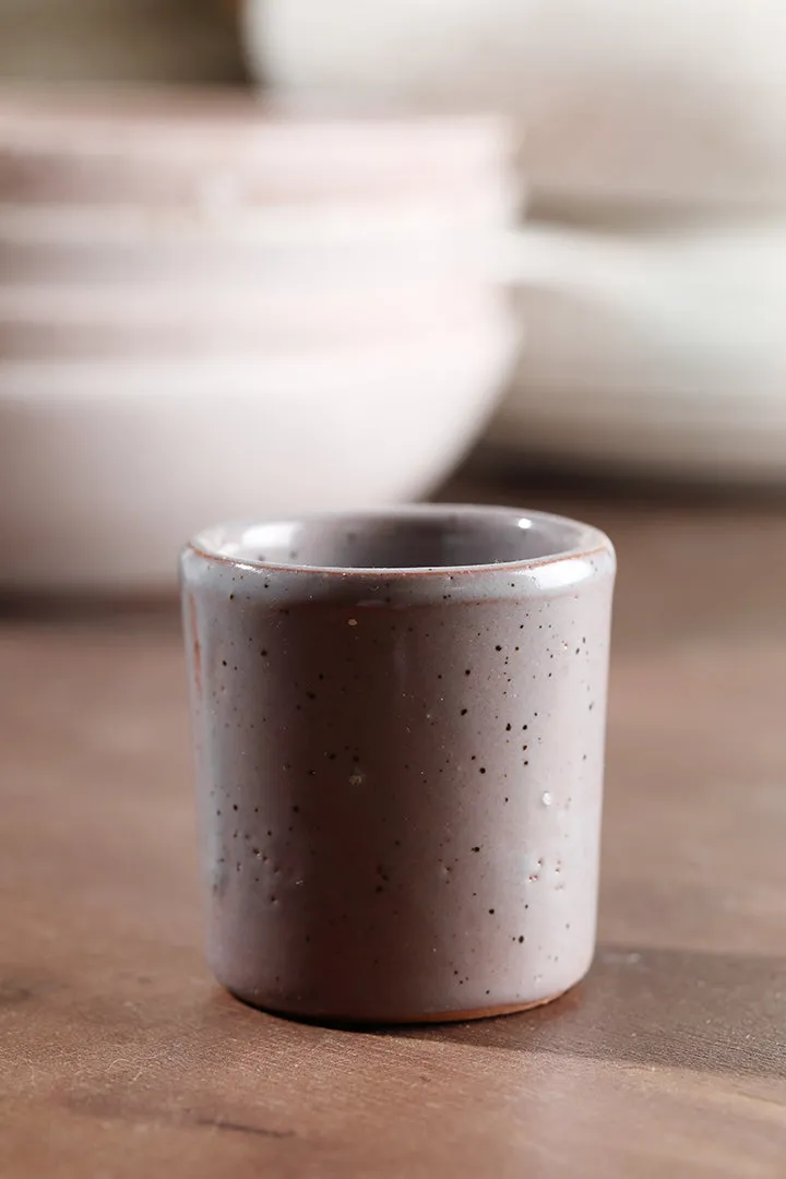 Ceramic grey small espresso cup