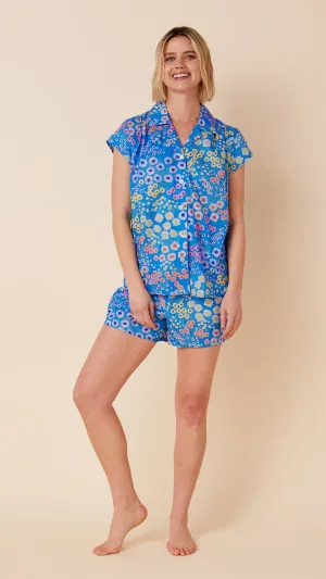 Cerulean Floral Luxe Pima Short Set
