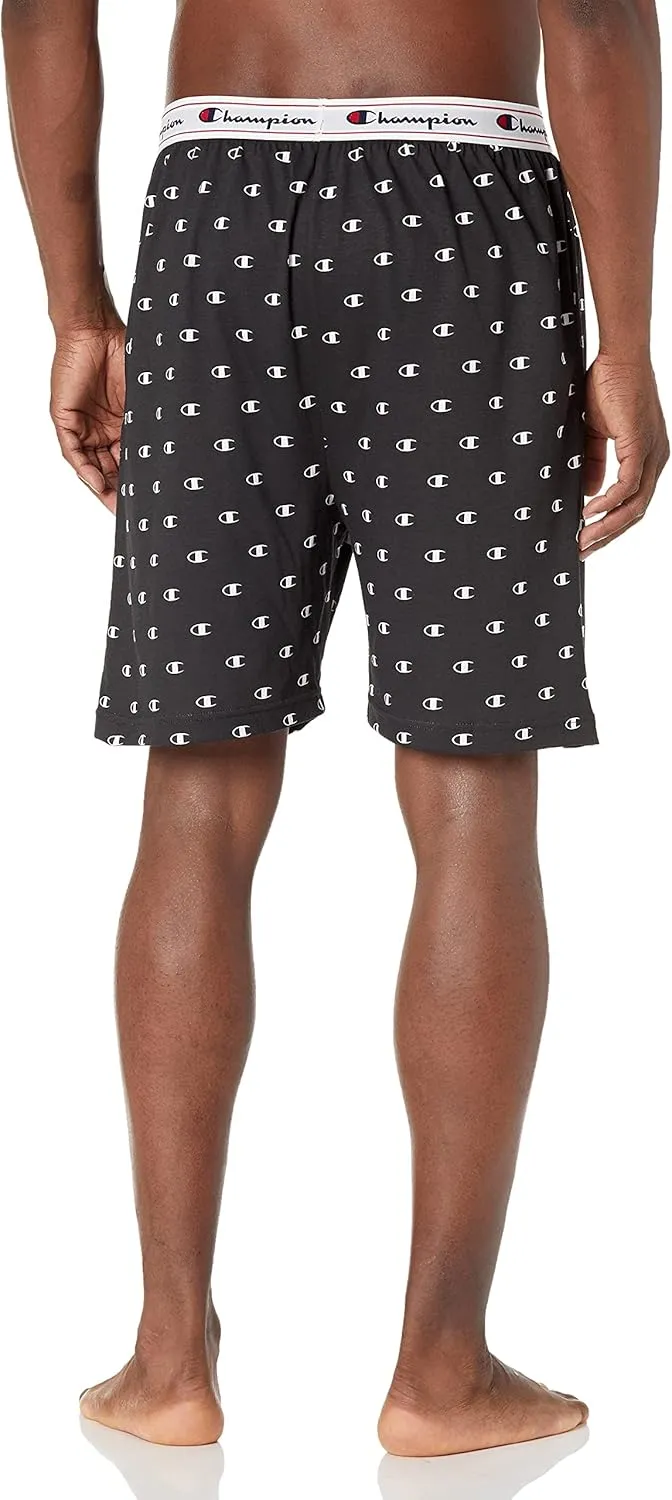 Champion mens Jersey Printed Sleep Shorts