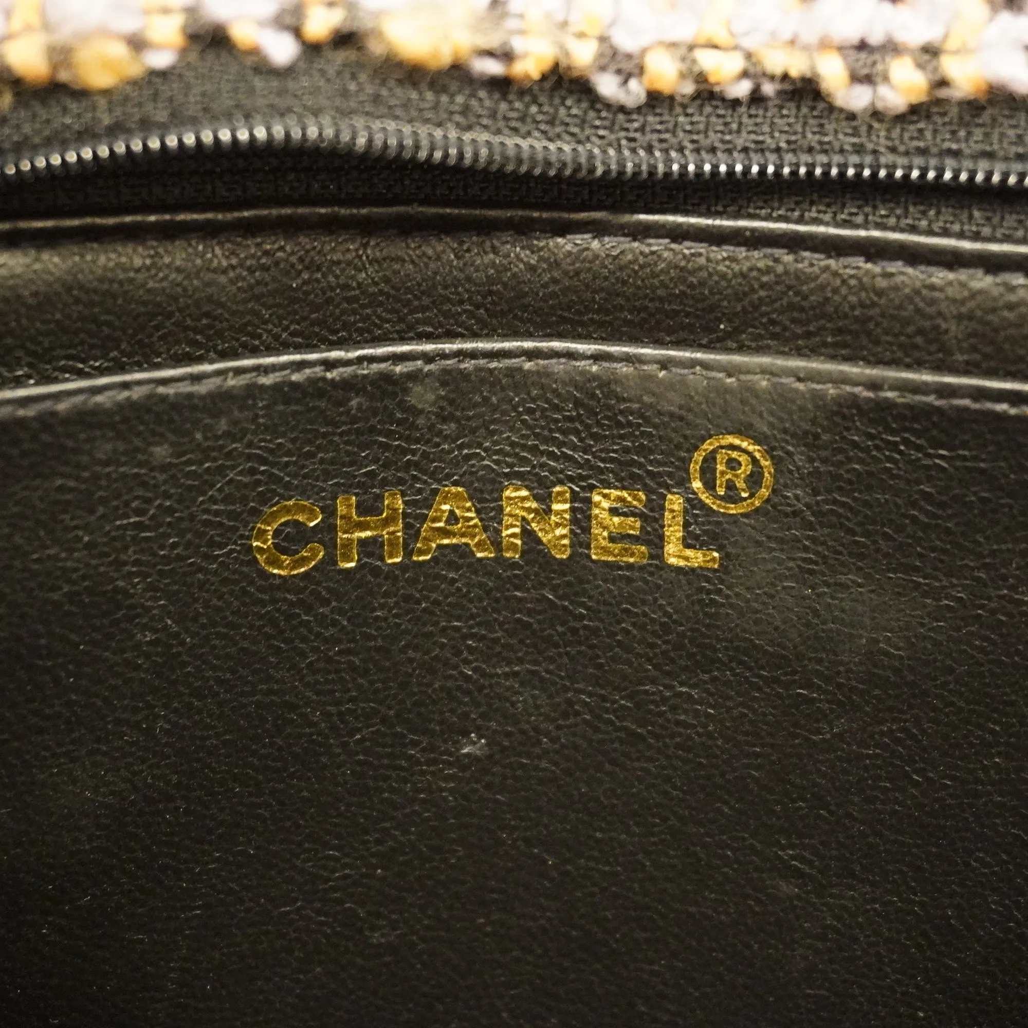 Chanelauth  Matelasse Parent-child Bag Women's Tweed Handbag Light Purple