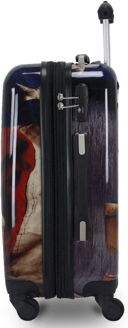 Chariot Printed Expandable Hardside Spinner Luggage Set, Printed Expandable Hardside Spinner Luggage Set