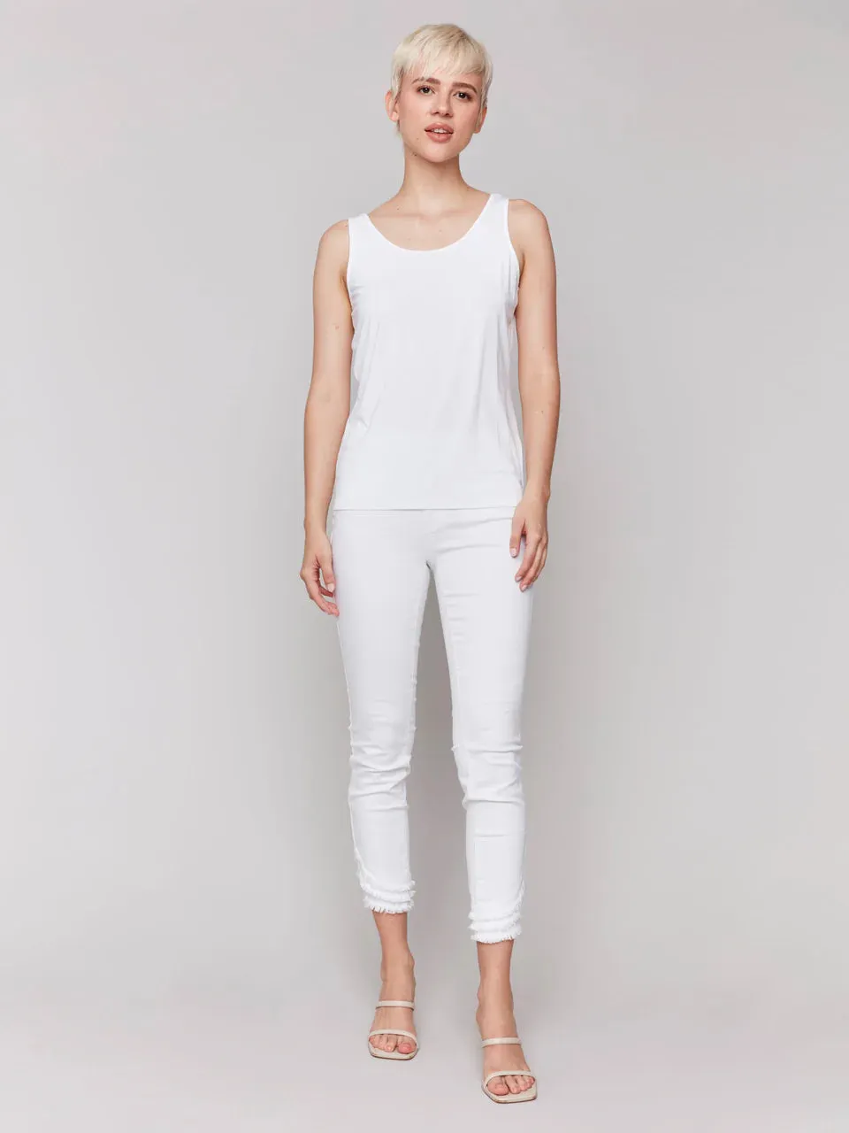 Charlie B Reversible Bamboo Cami - White