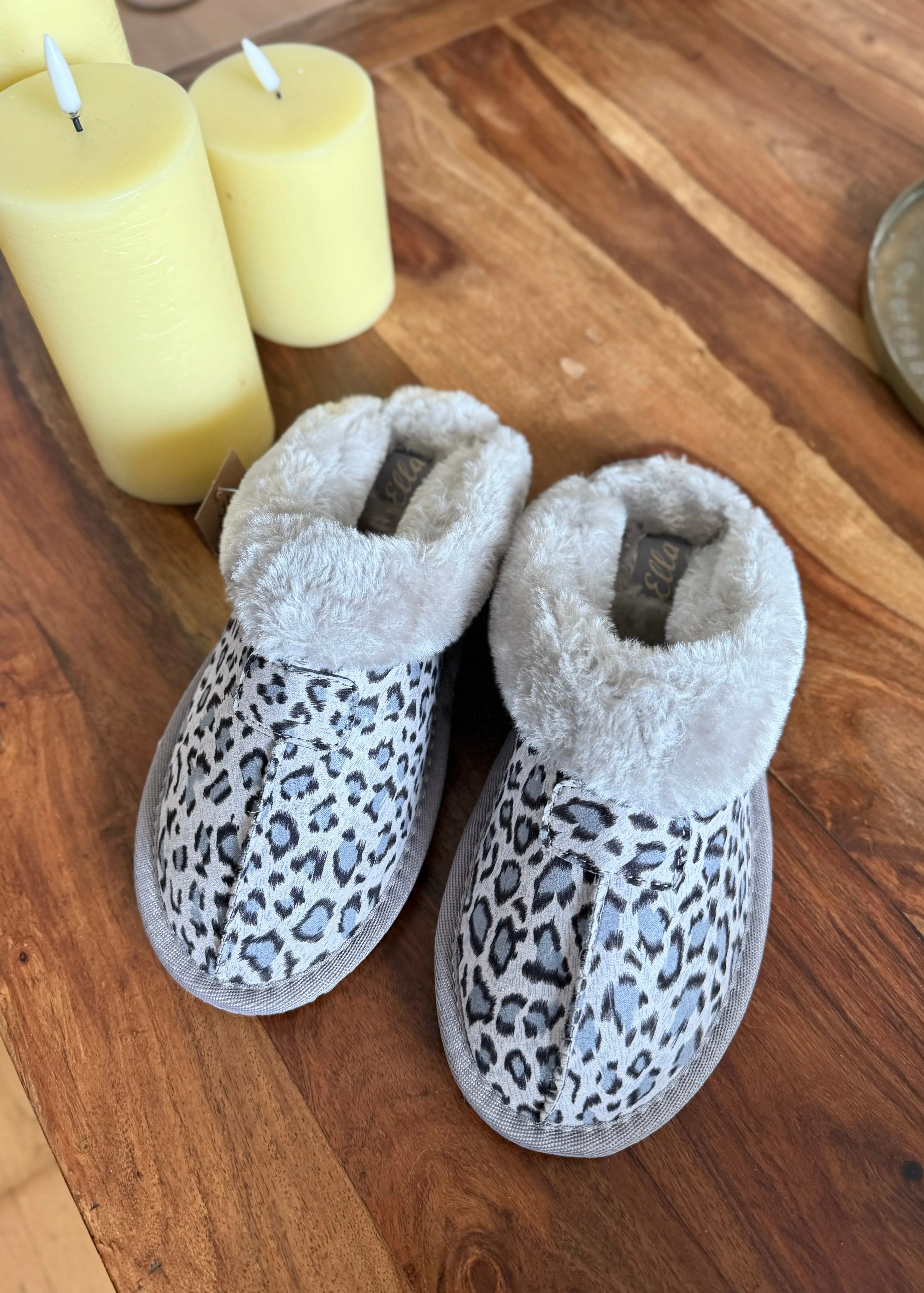 Chaussons Homewear Fur Léo Grey