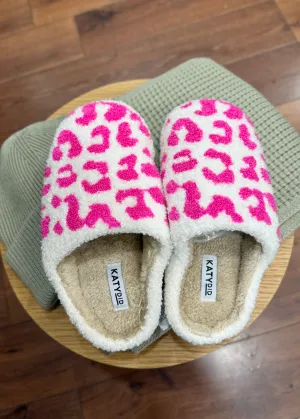 Chaussons léopard Pink