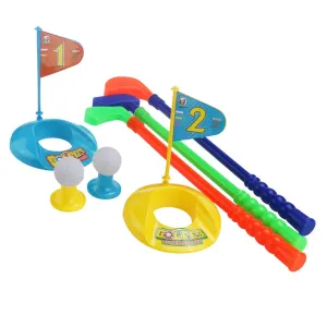 Children Kids Colorful Plastic Golfer Toy Golf Set