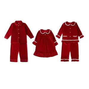 Chiximaxu Baby Sleepwear Toddler Kids Boys Girls Christmas Pajamas Clothes Set Velvet Children Pajamas