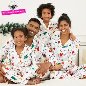 Christmas Family Matching Festival Print Pajama Sets (Flame Resistant)